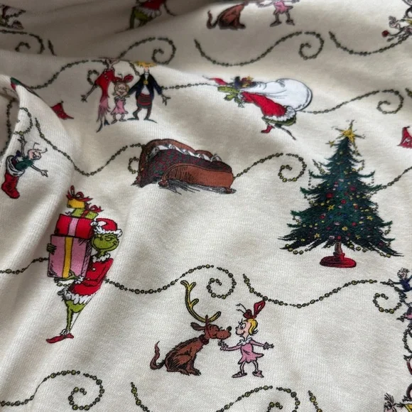 Hanna Andersson Cream and Red Pajama Pants - Picture 3 of 3